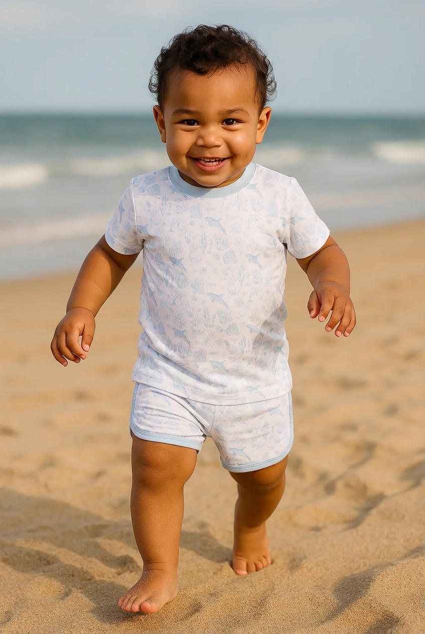 Quiet Sea T-shirt & Shorts Set